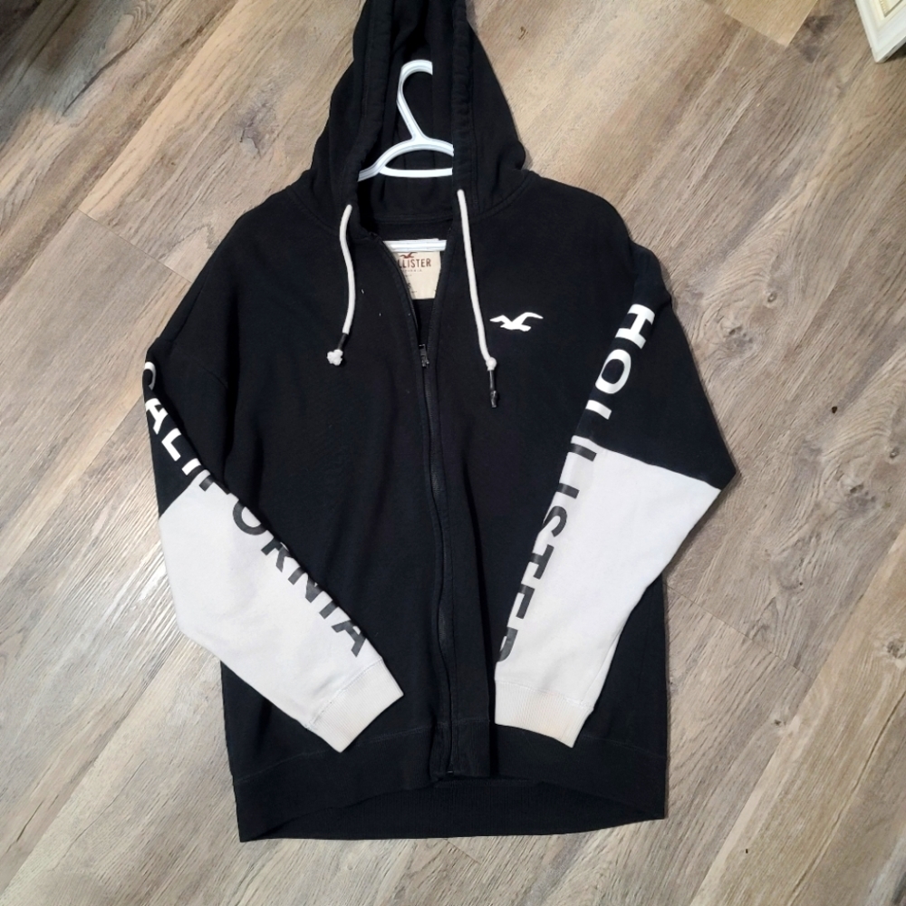 Holister Full Graphic Zip Boyfriend Hoody